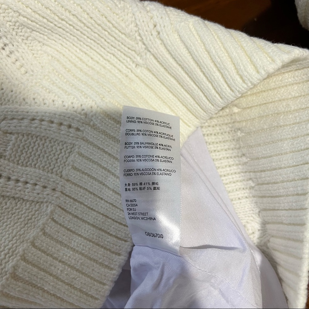 NWT Maeve Anthropologie Cable Knit Sweater Top/Skirt Set Sz Medium - Picture 9 of 11